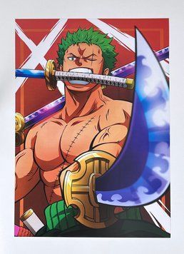 Плакат A3 Зоро / One Piece poster-199 фото