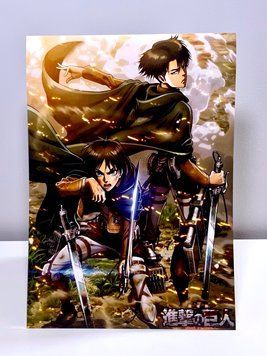 Плакат A3 Ерен і Леві / Attack on Titan poster-178 фото