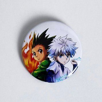 Значок Гон і Кіллуа / Hunter x Hunter badge-220 фото