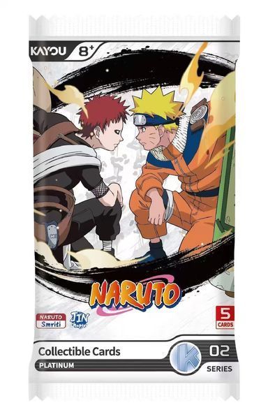 Бокс колекційних карток Naruto (Ранг 10П, Tier 4 Wave 7, 10 паків, Англійська версія / Naruto Smriti Collectible Cards Platinum 02 Series Kayou English) cardbox-52 фото