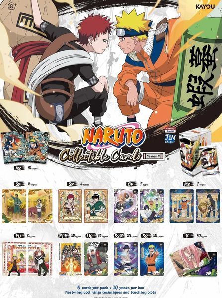 Бокс колекційних карток Naruto (Ранг 10П, Tier 4 Wave 7, 10 паків, Англійська версія / Naruto Smriti Collectible Cards Platinum 02 Series Kayou English) cardbox-52 фото