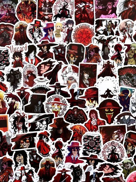 Набір стікерів "Хеллсінг" (50 шт) / Hellsing sticker-118 фото