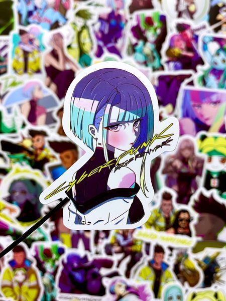 Набір стікерів "Кіберпанк" (50 шт) sticker-102 фото
